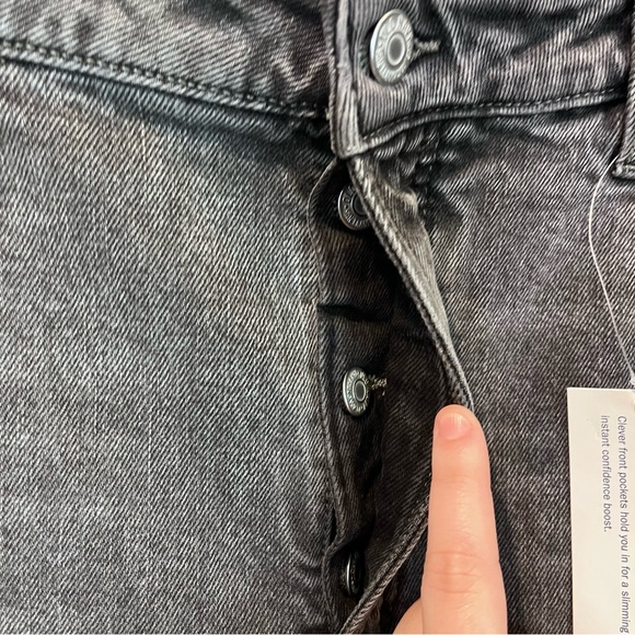 NWT Old Navy Women's 16R O.G straight high waist secret slim pockets Gray Jeans - Picture 12 of 16